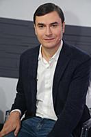 Сергей Шаргунов. Съемки программы «Агора». Москва,