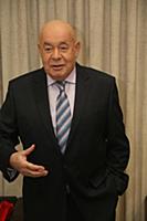 Михаил Швыдкой. Съемки программы «Агора». Москва, 