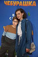 Екатерина Шпица с сыном. Премьера фильма «Чебурашк