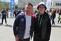 Алексей Немов с сыном. Фестиваль «Черешневый лес»,