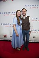 Виктор Добронравов с супругой. Пресс-показ фильма 