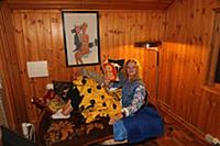 Российская актриса Анна Терехова. Дачная съемка.