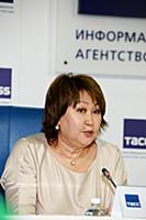 Амуланга Учурова. Пресс-конференция, посвященная ц