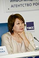 Амуланга Учурова. Пресс-конференция, посвященная ц